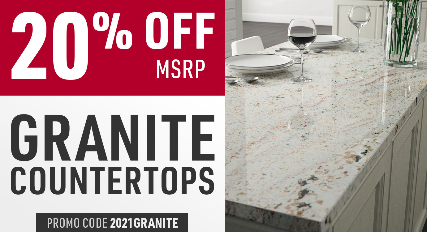 20% off granite countertops