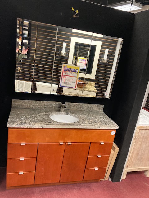 Bertch Riverside bathroom vanity Granite countertop Rochester NY
