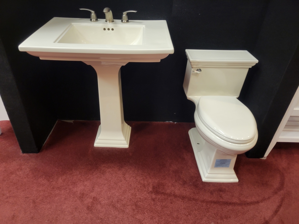 kohler pedestal sink, Kohler toilet