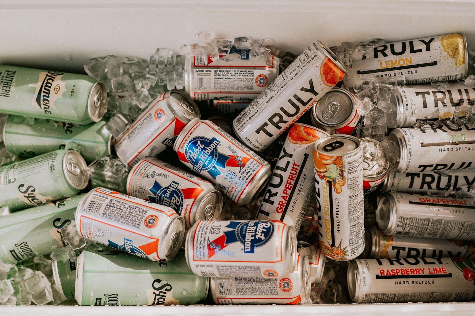 Image of Truly and beer cans