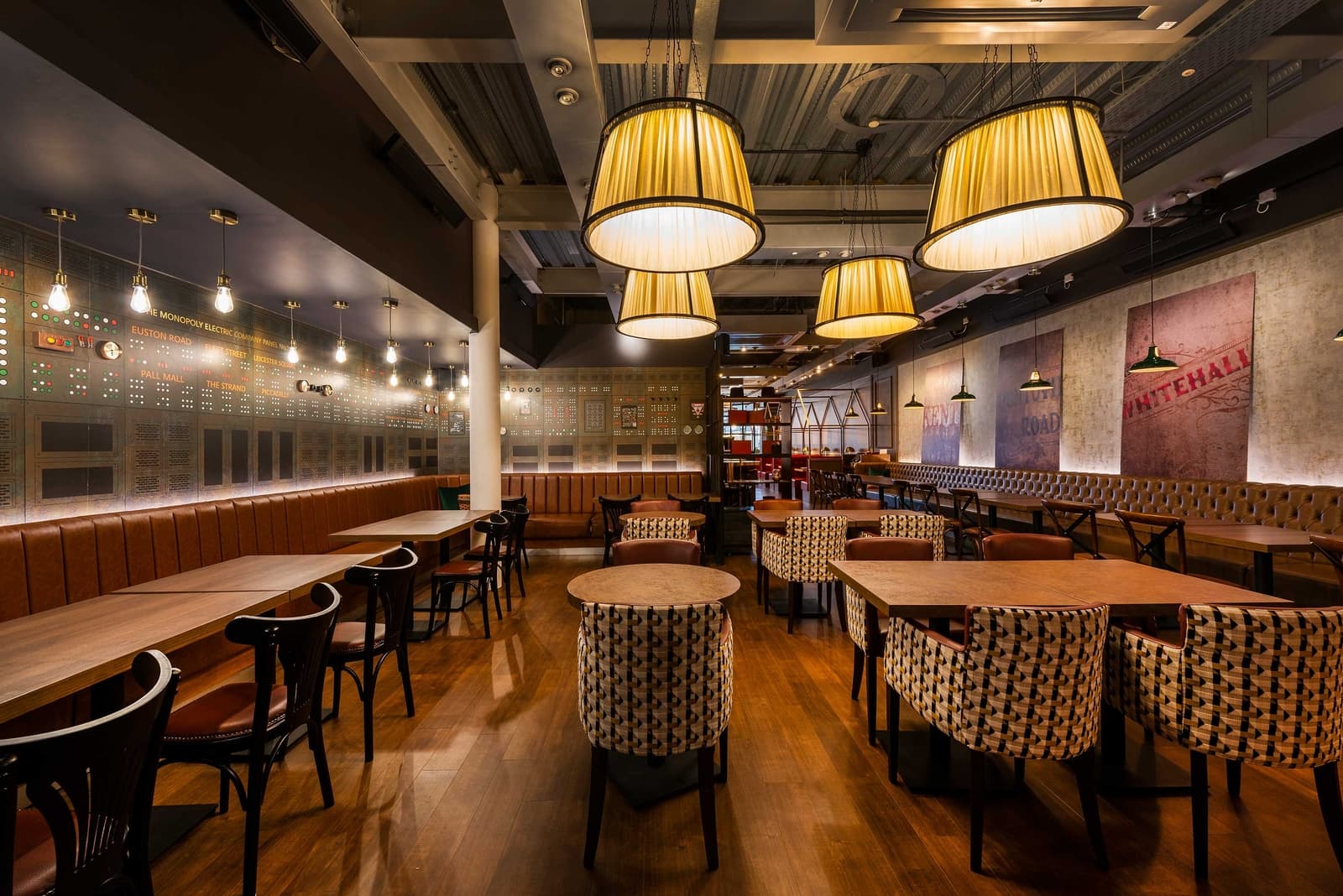 Interior design and branding for London venue Monopoly Lifesized