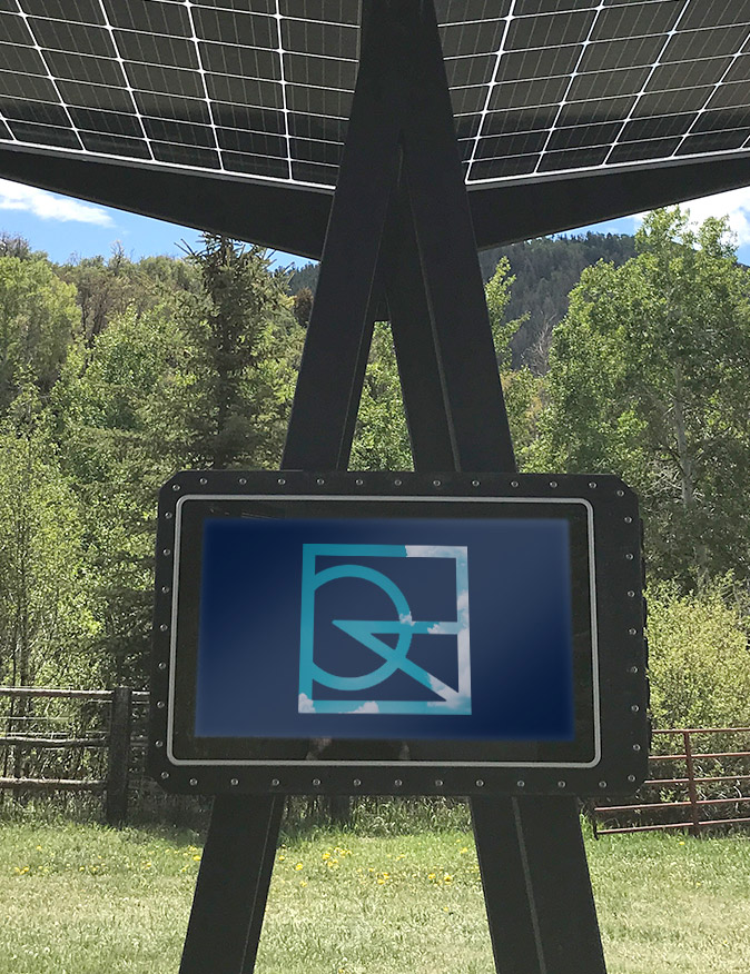 Skyhook Solar Station with E-Ink Screen