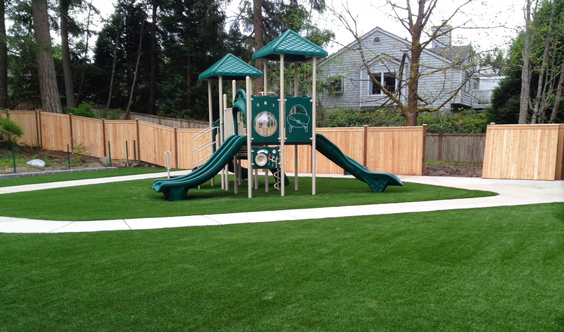 A commercial playground equipment.