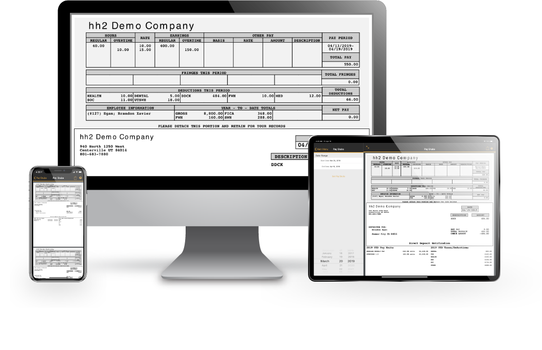 hh2 Pay Stubs Construction Payroll for Pay Stubs