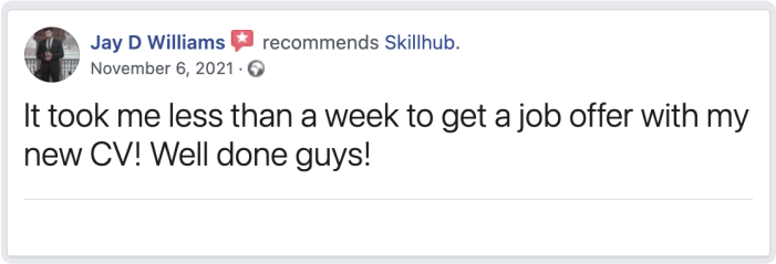 an expert from cv services