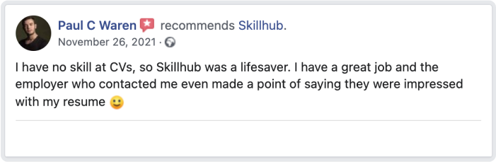 an expert from cv writing service