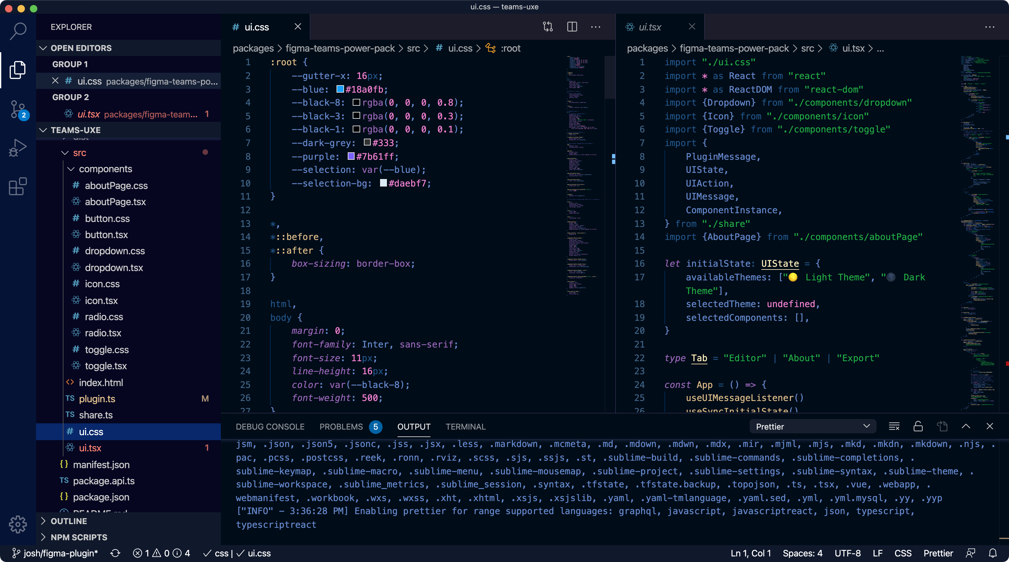 compiled code in Visual Studio Code desktop app