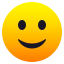 slightly smiling face