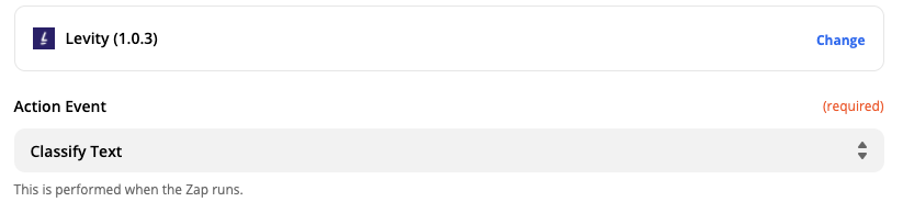 classify text with Levity + Zapier