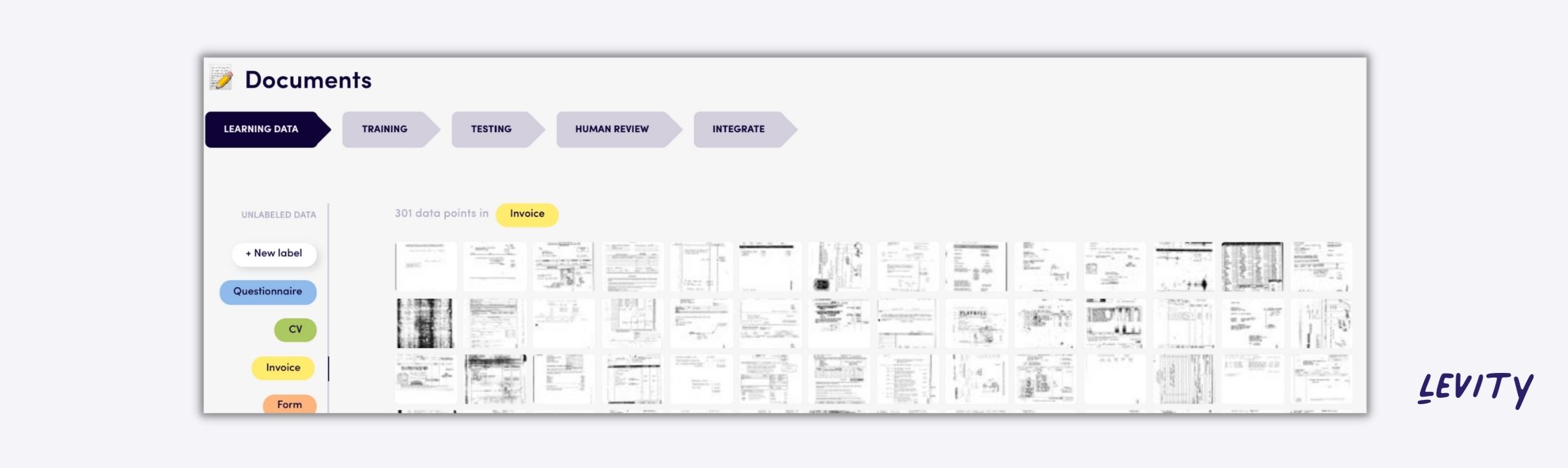 How to train a document classifier on what an invoice is for incoming emails