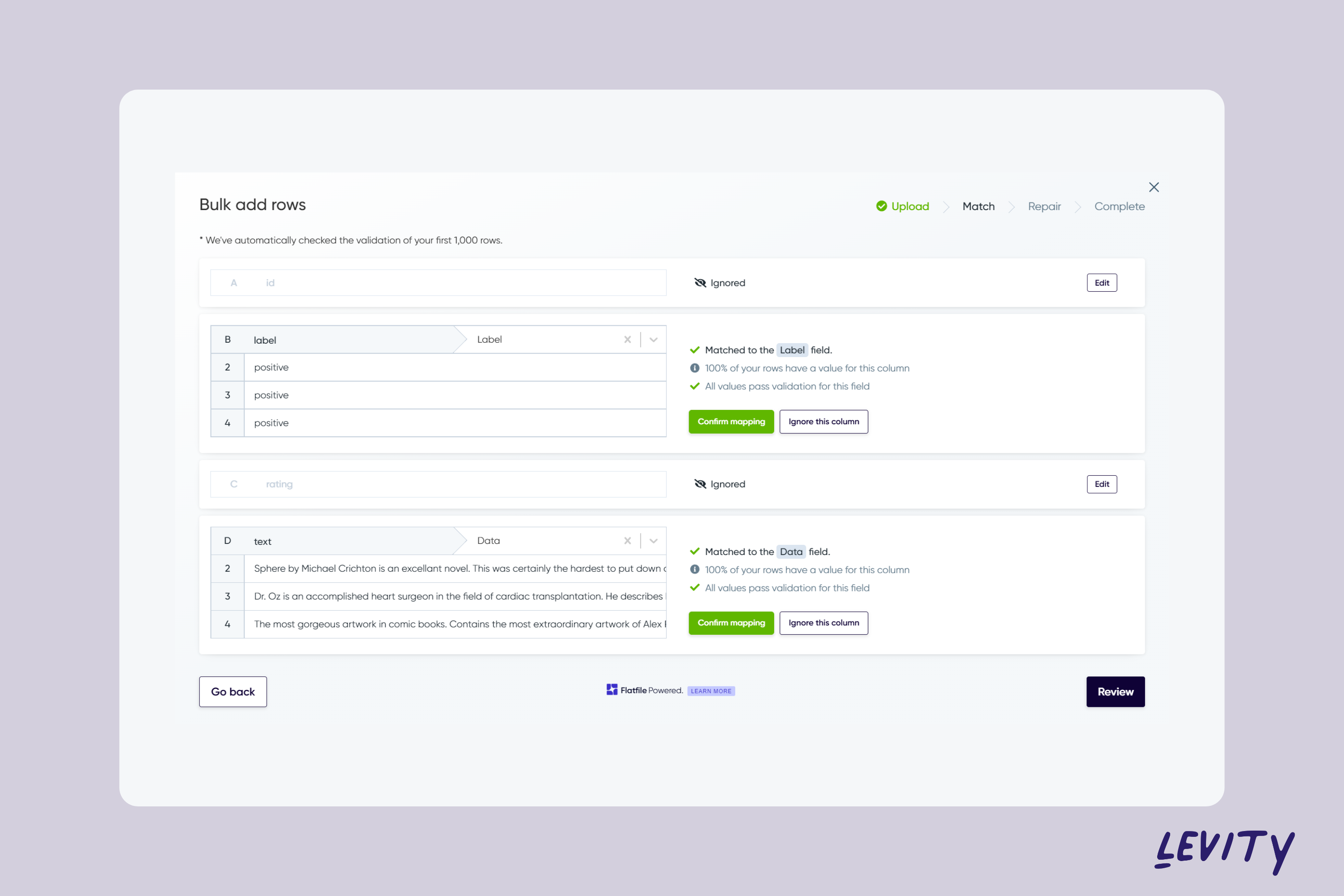 Uploading Data to Levity through a CSV File