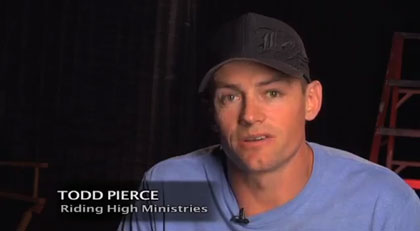 Todd Pierce speaking to the 2012 Vision of Riding High Ministries