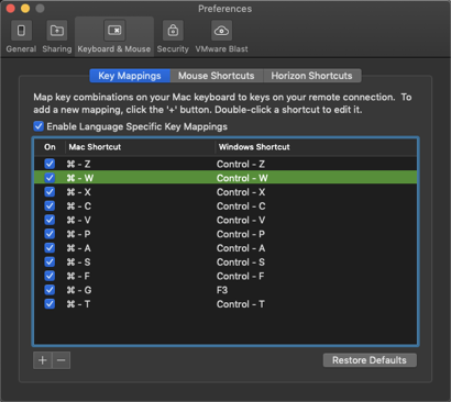 mac to windows keyboard mapping