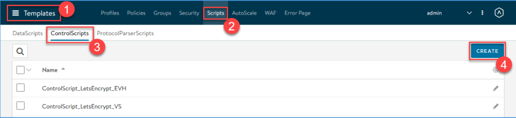 Create a ControlScript for Let's Encrypt on the NSX Advanced Load Balancer