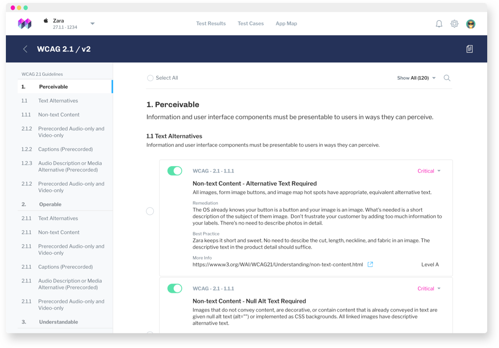 Custom policies dashboard
