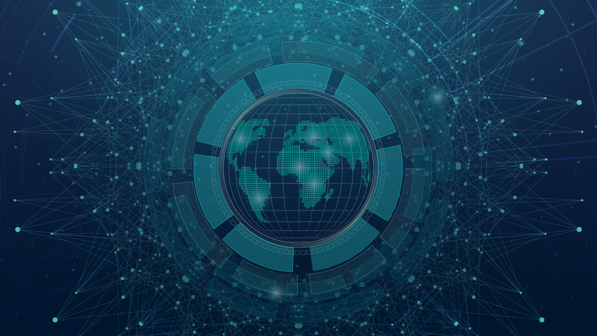 abstract earth and data points image