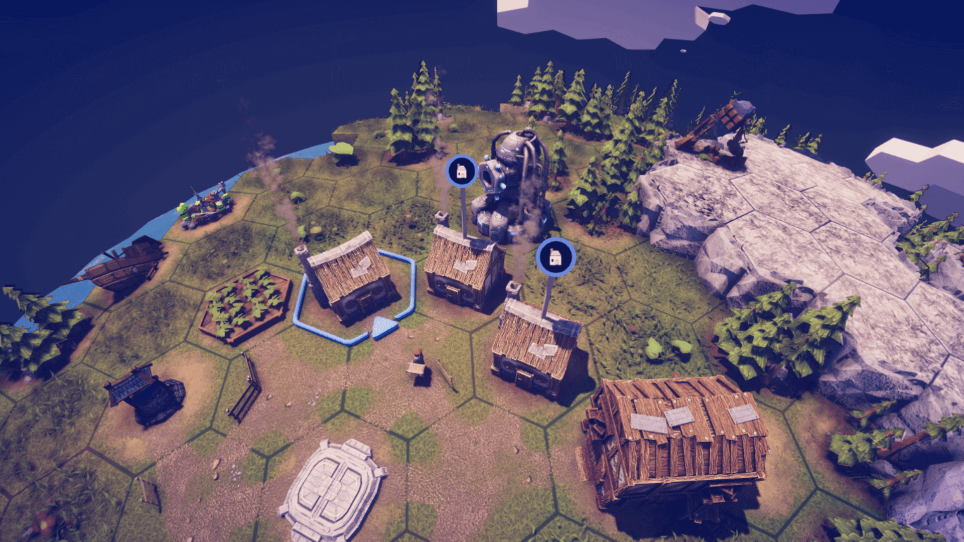 Small village being built