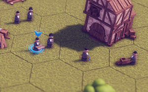 Little peg-like people with bowler hats, mustaches and/or steampunk goggles