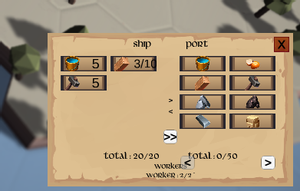 User interface card for port buildings