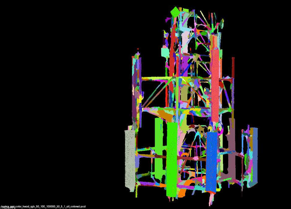 Figure1. Antenna head being processed with Artificial Intelligence.