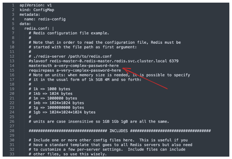 Redis Master and Slave Passwords