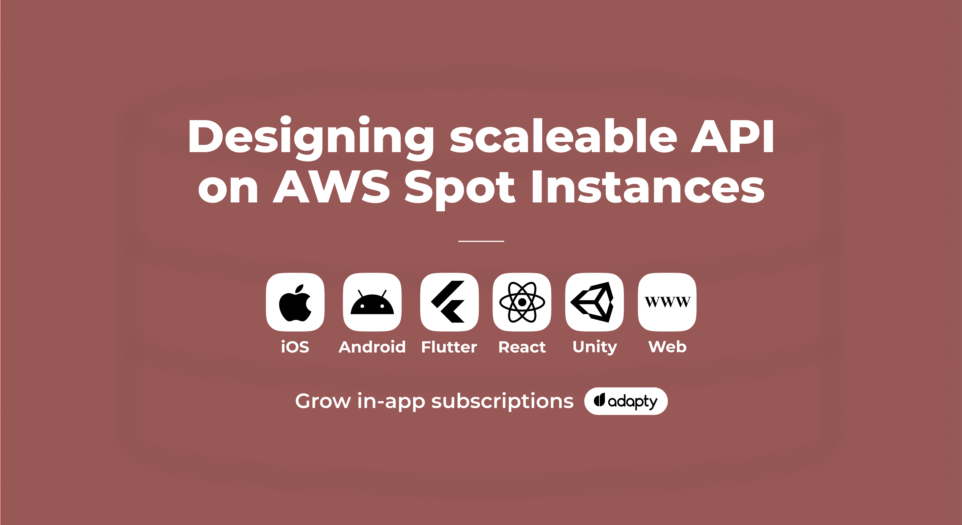 Designing scalable API on AWS spot instances