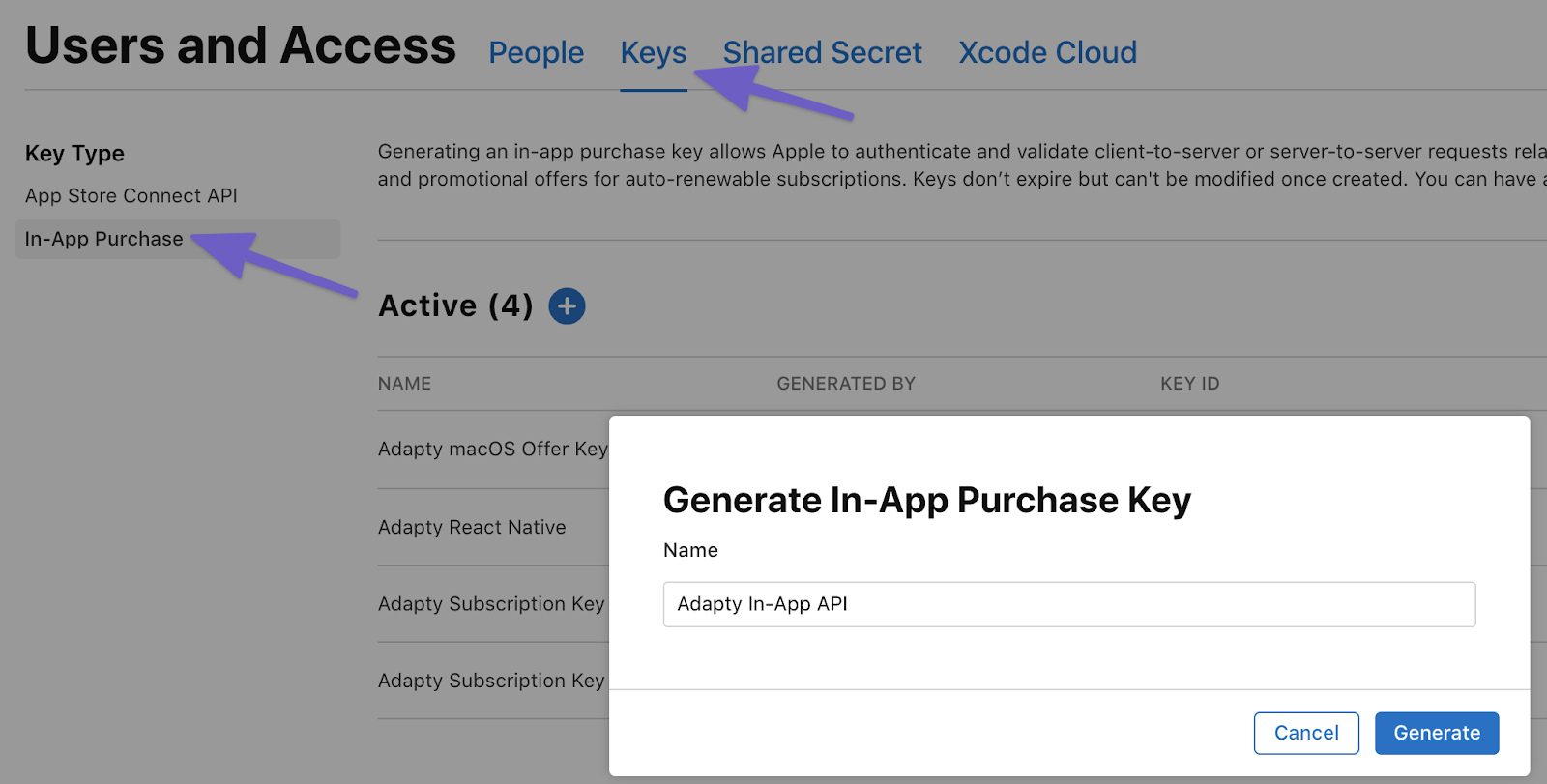 Creating a private key to work with StoreKit 2