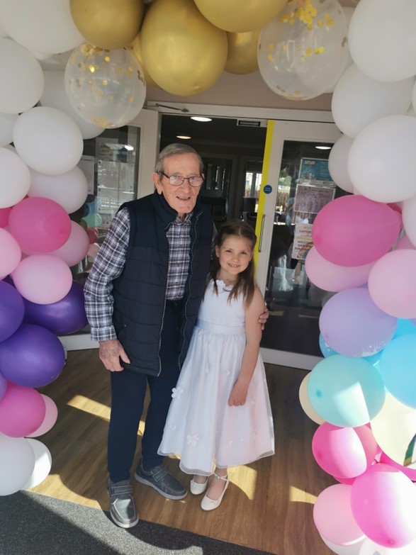 Meadow View Care Home back first visitors Kathryn Homes