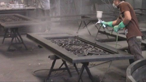 Amador Iron Works Hand Powder Coats All Of our hand made wrought iron doors