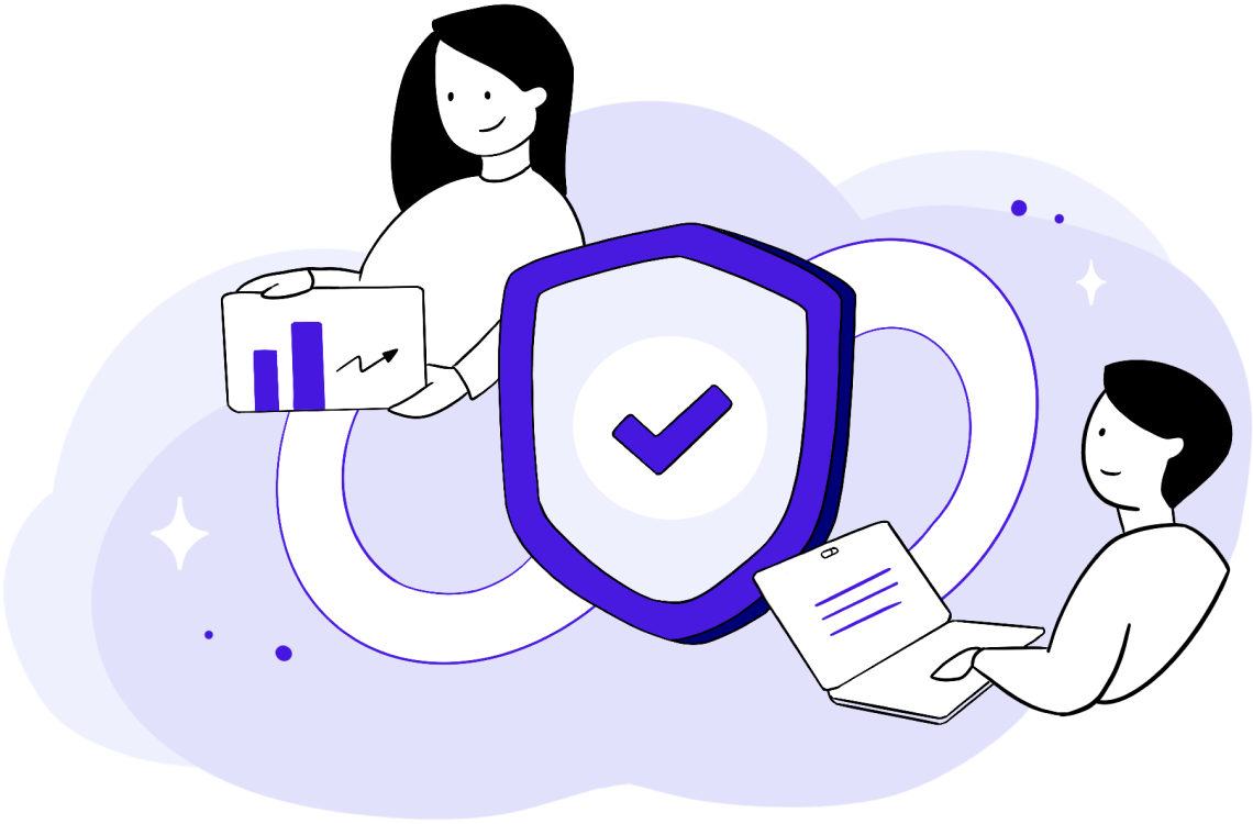 Illustration of DevSecOps symbol