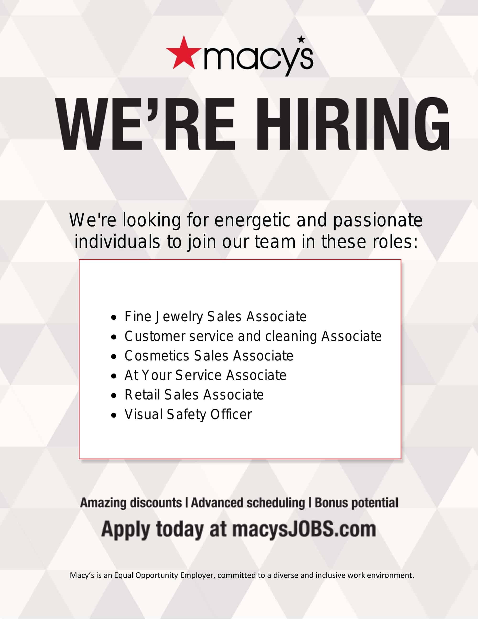 Employment Connection Macys - pqf5bon