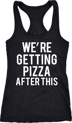 womens workout top with funny text