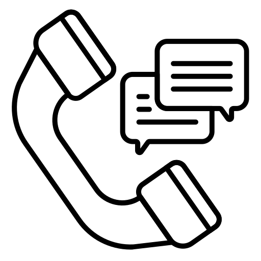 Icone support téléphonique