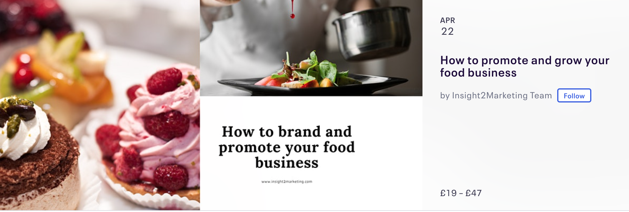 food business marketing event