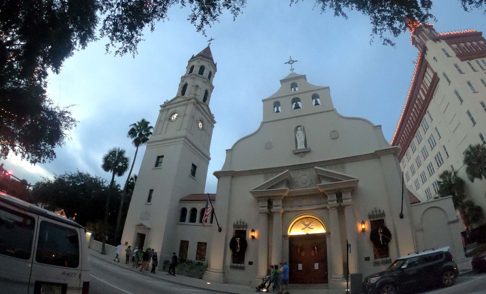 Cathedral Basilica of Saint Augustine exterior in Saint Augustine, Florida