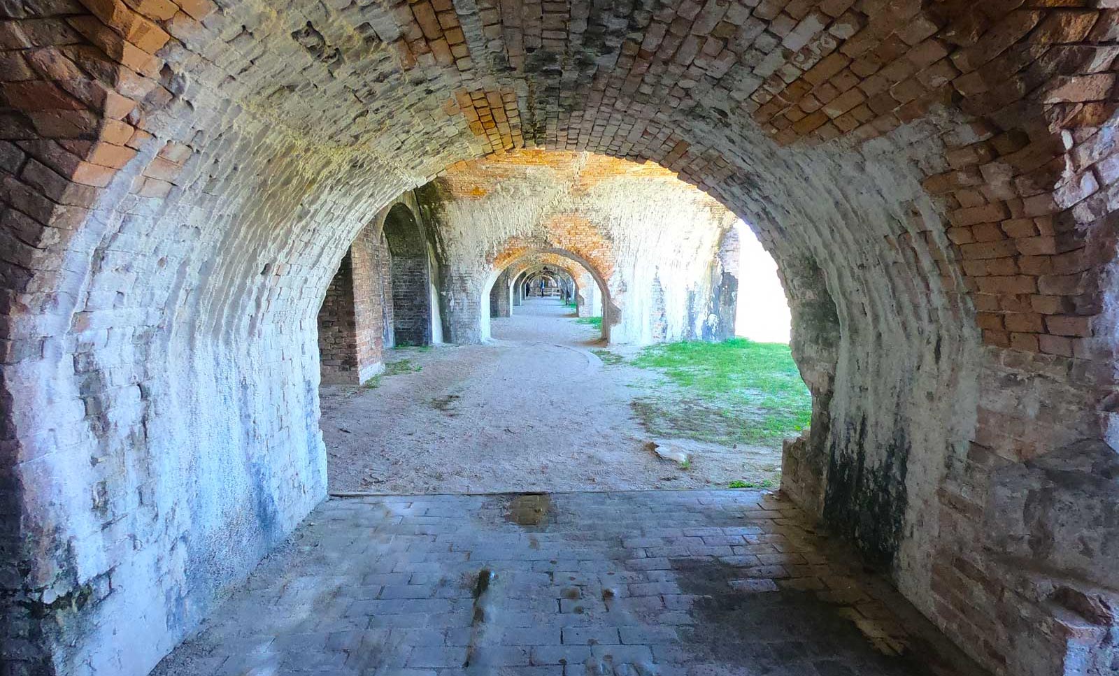 Brick archways at Fort Pickens, Pensacola Beach, Florida