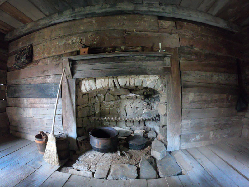 Living History Program cabin at Chickamauga and Chattanooga National Military Park, Georgia