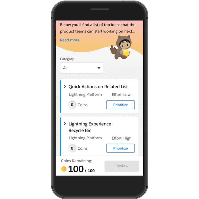 Salesforce IdeaExchange