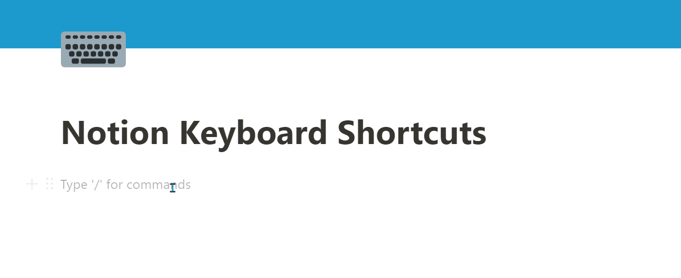 Notion keyboard shortcut for adding emojis