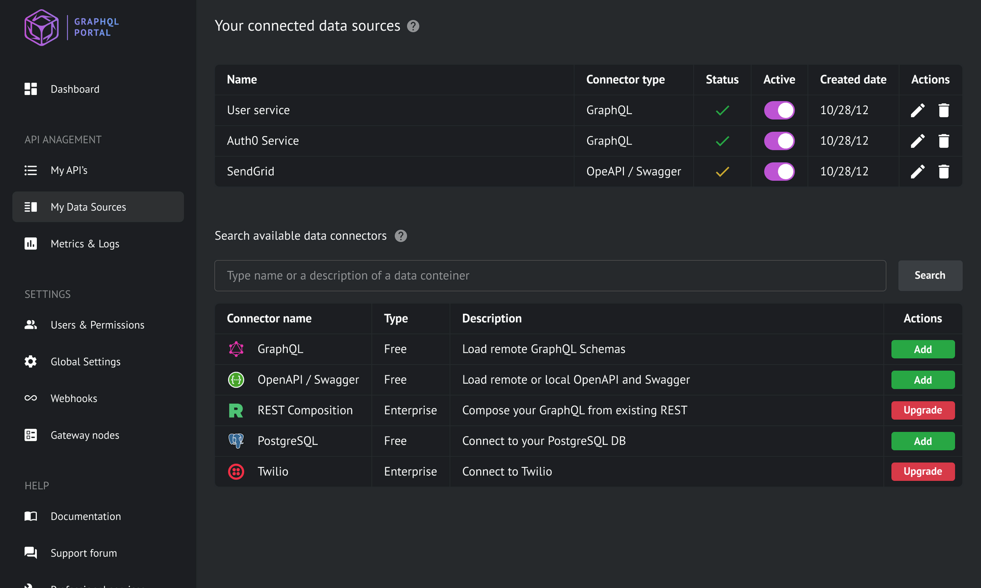 GraphQL Portal : Open Source GraphQL API Gateway