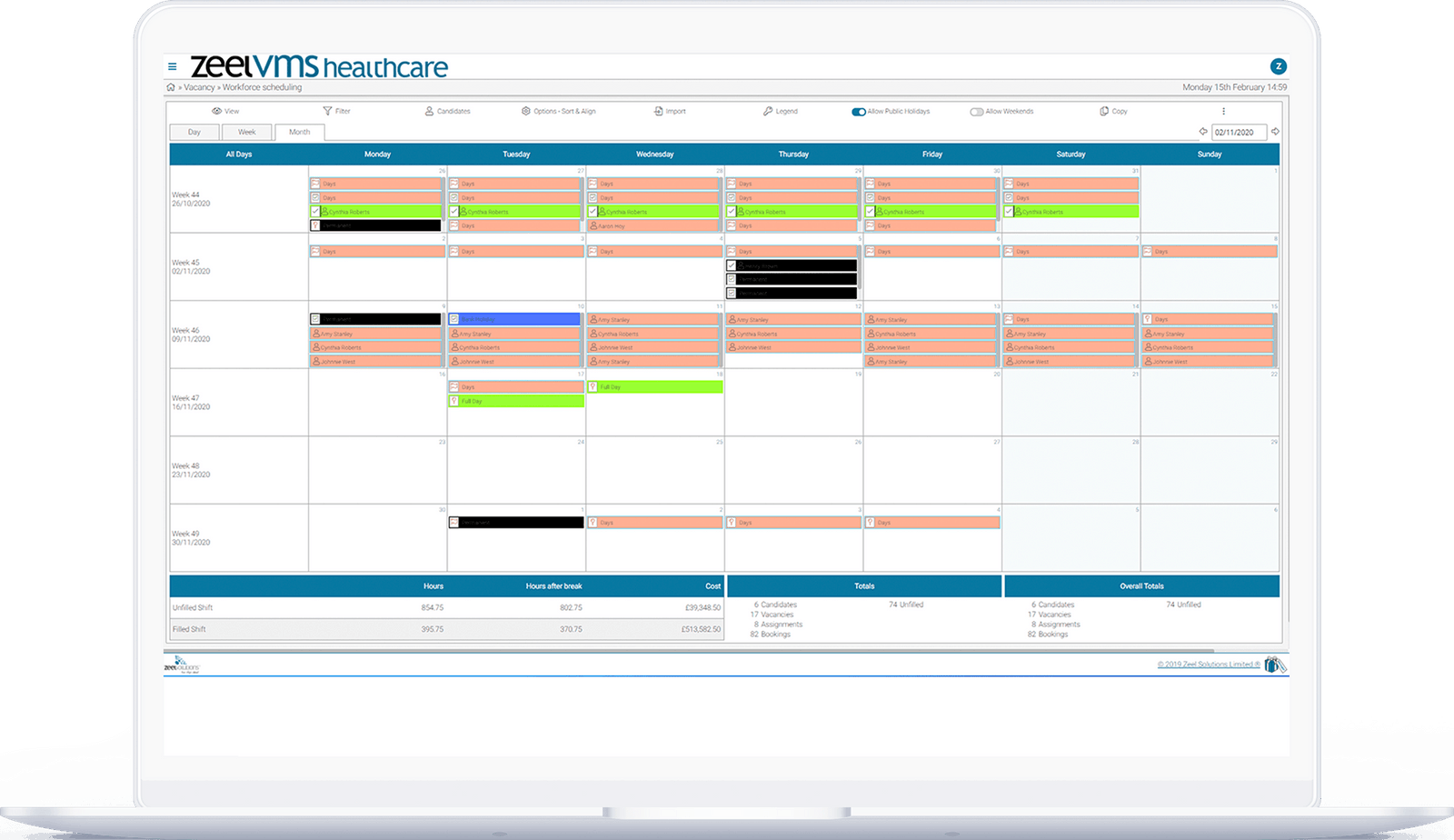 Healthcare HR Software Staff Scheduling Software Zeel