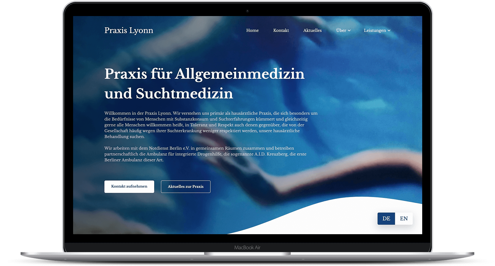 website-auf-macbook