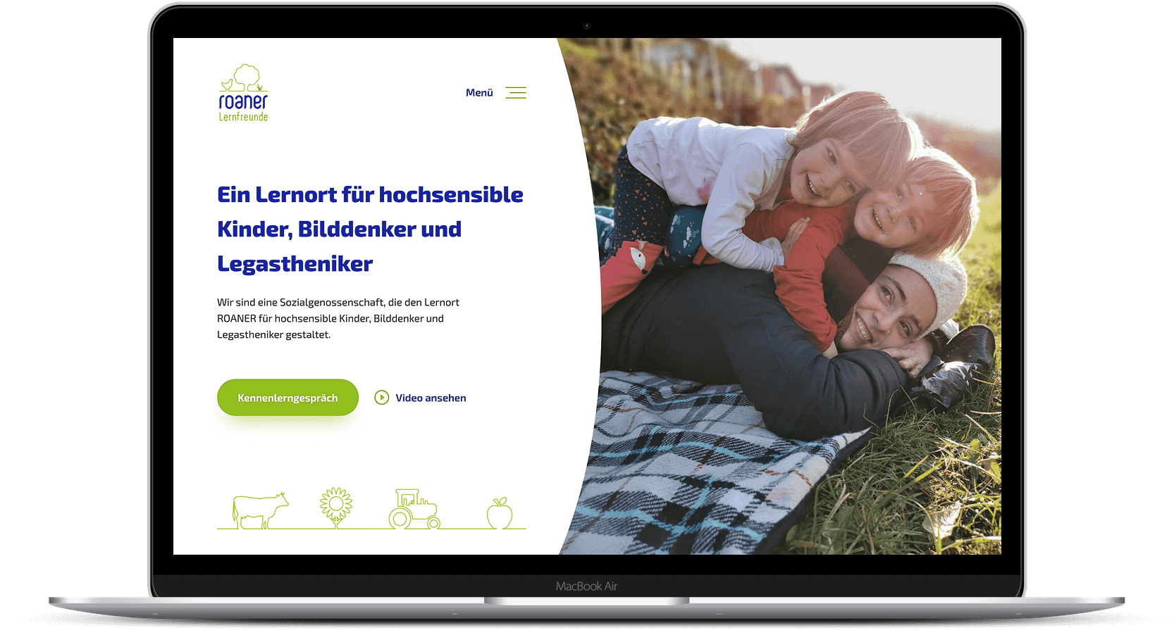 website-auf-macbook