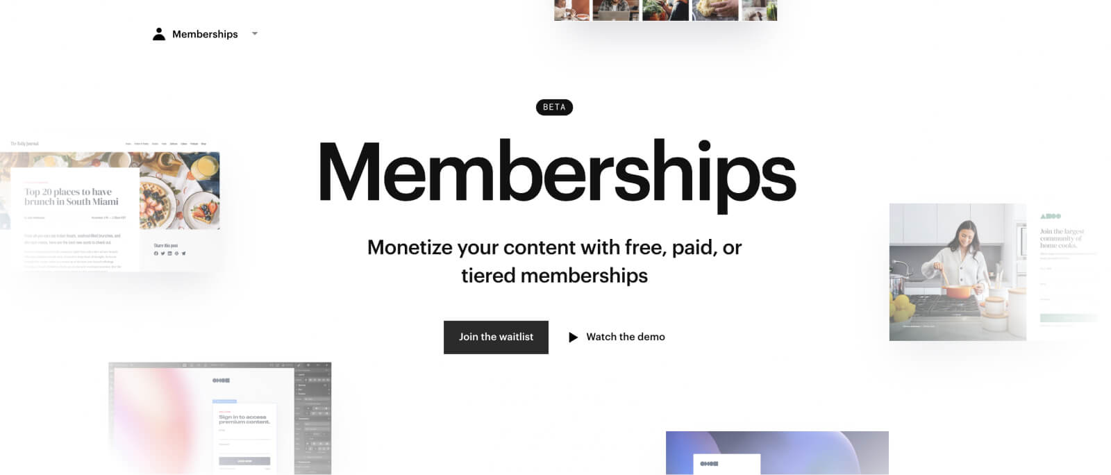 Webflow Memberships Landingpage Screenshot
