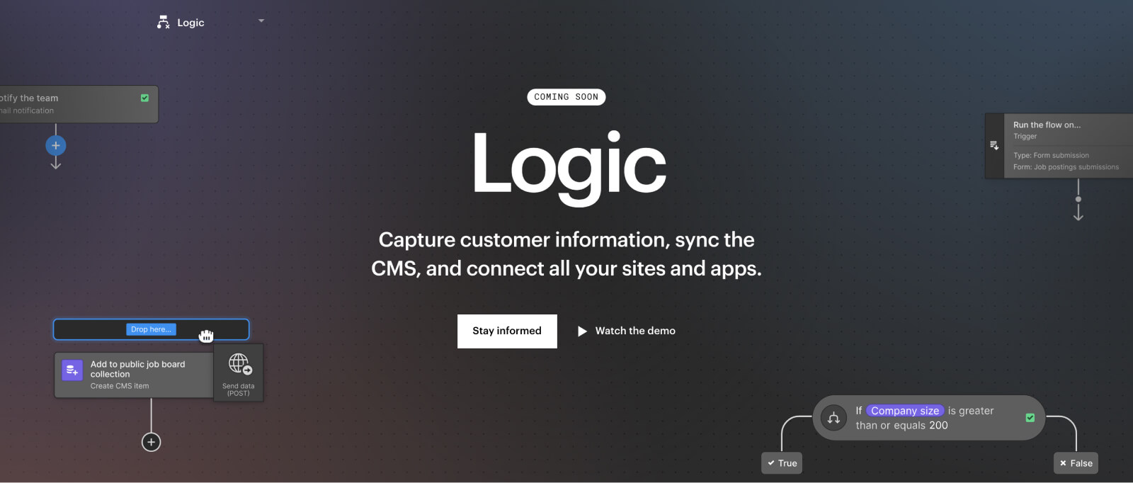Webflow Logic Landingpage Screenshot