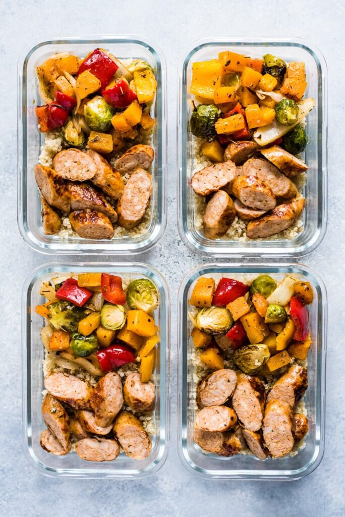 CrossFit Soda City Macro Monday Recipe - Sheet Pan Chicken Sausage and Autumn Veggies