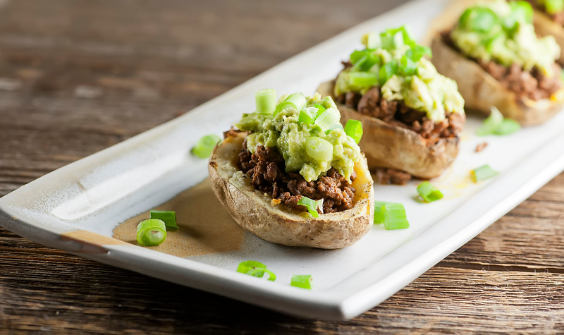 CrossFit Soda City Macro Monday Recipe - Taco Stuffed Potatoes
