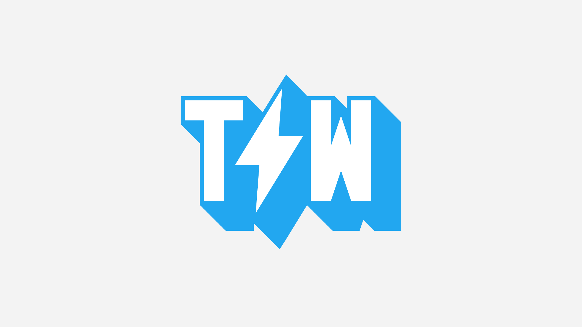 Letter mark for Two Wolves Creative. Modern Logo Design.