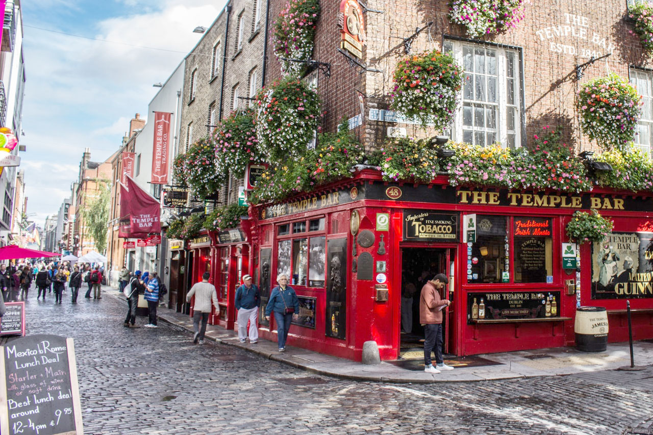 Uma imagem de Dublin na Irlanda