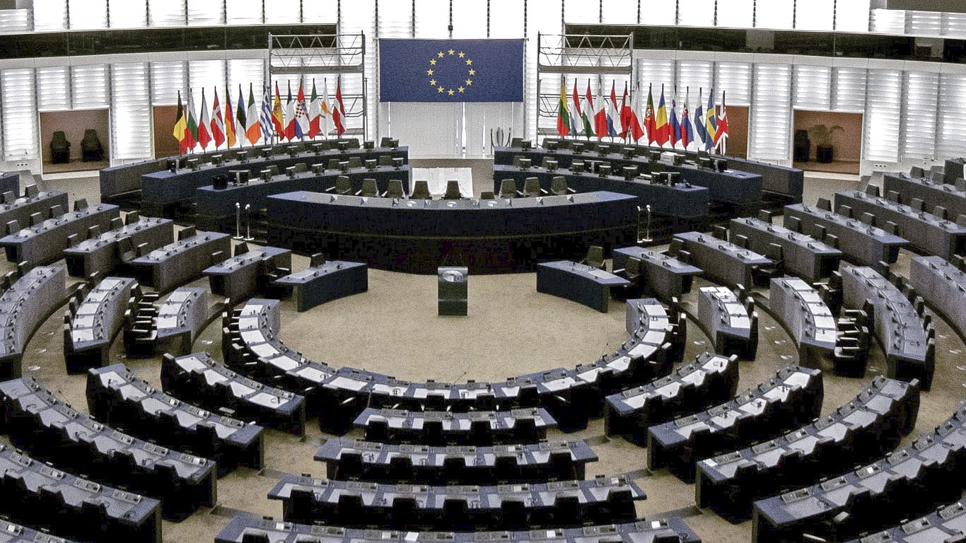 Imagem do parlamento europeu a Uniaoa europeia